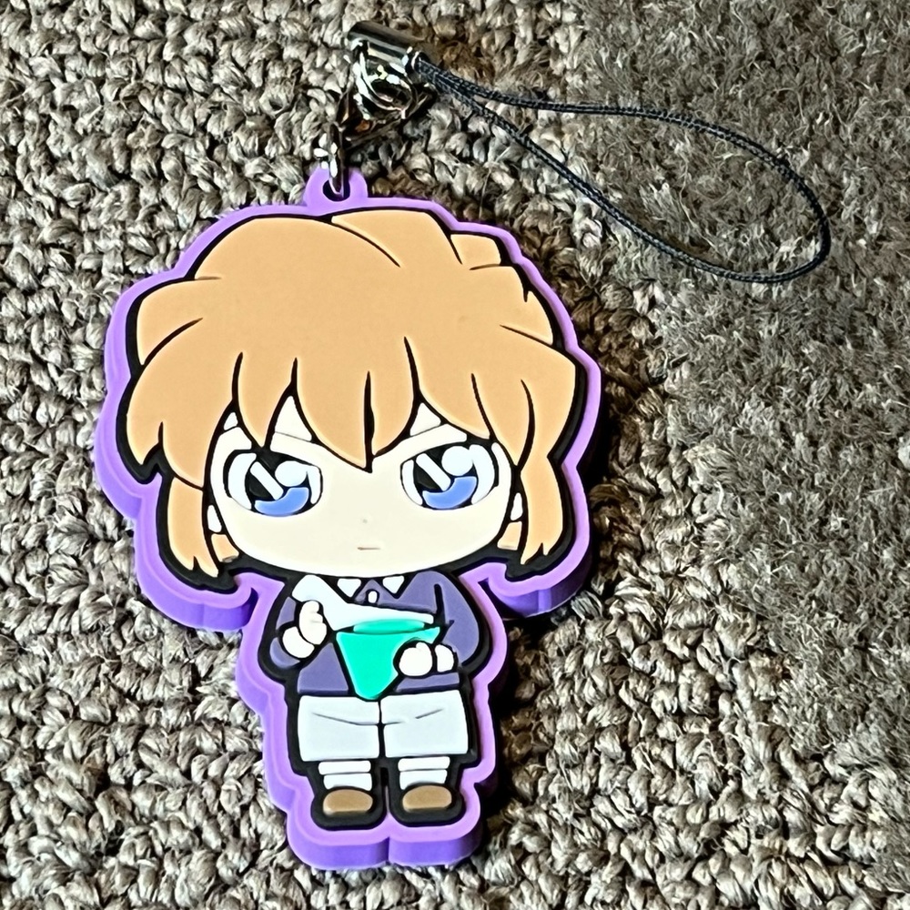Detective Conan Case Closed Ai Haibara Rubber Keychain Phone Strap Anime Japan